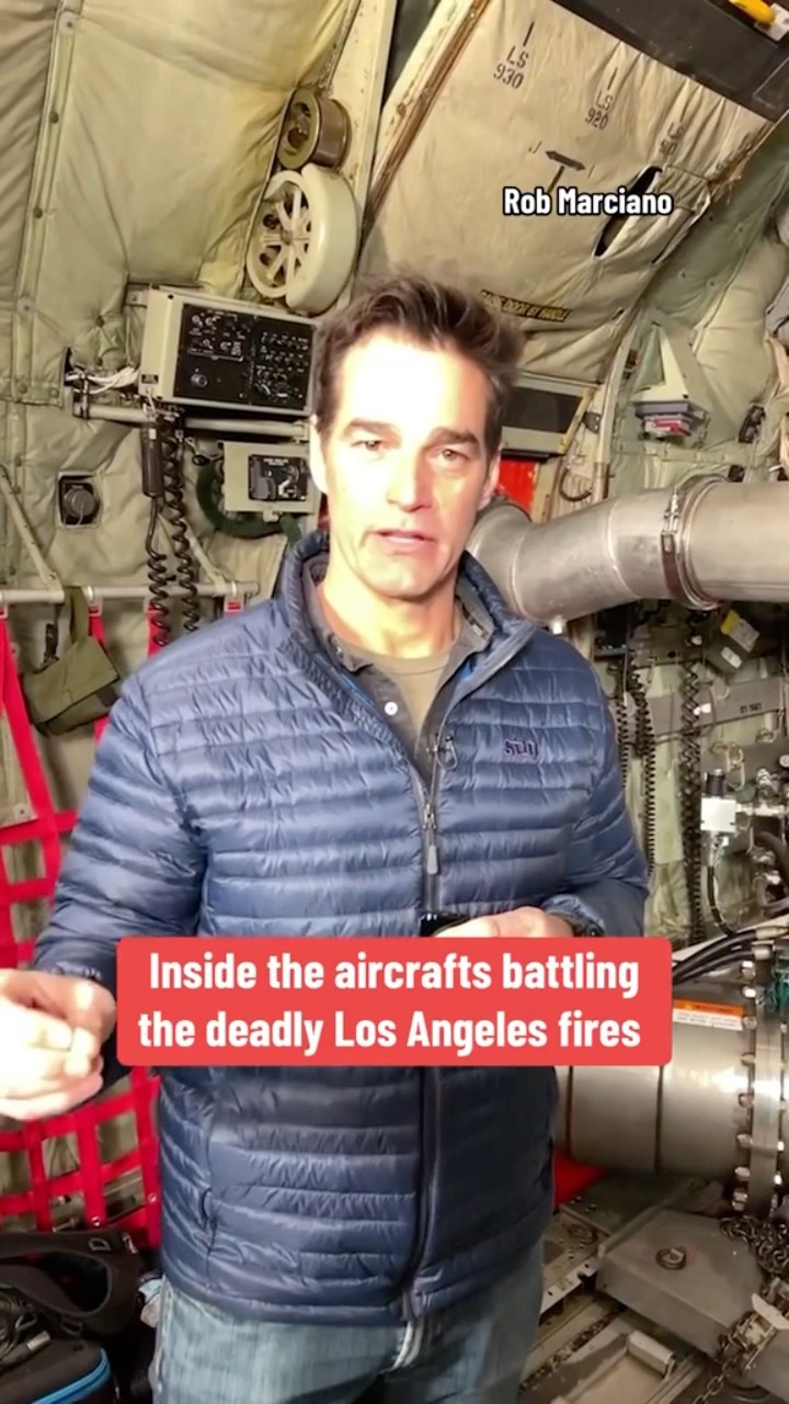 Inside the aircrafts battling deadly Los Angeles wildfires #shorts