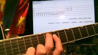 Interpol Obstacle 1 Main Riff Guitar Lesson with Chords and Tab Tutorial chords