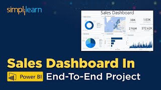sales dashboard in power bi | power bi tutorial for beginners | power bi projects | simplilearn