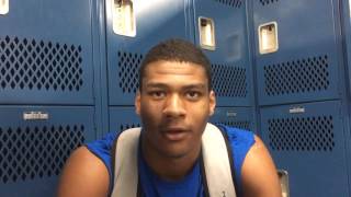 Mike Fletcher is a football and basketball star for Flint Carman-Ainsworth