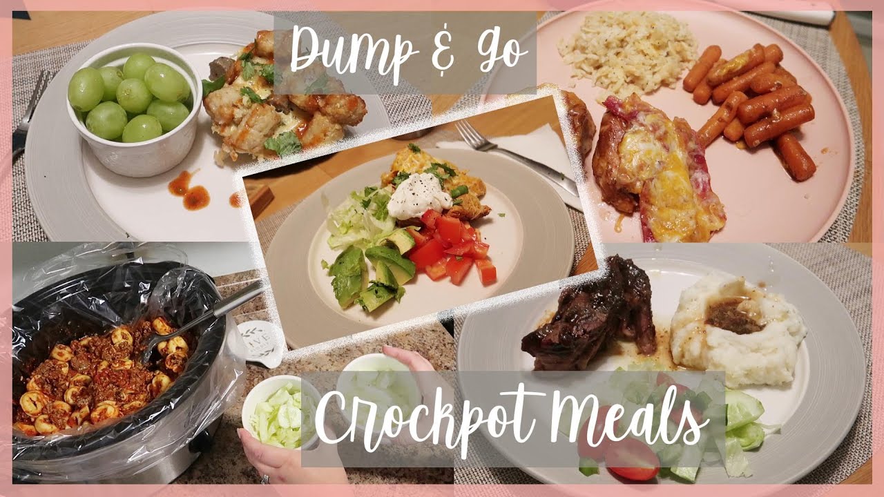 Dump & Go Crockpot Meals | Easy Weeknight Crockpot Meals - YouTube