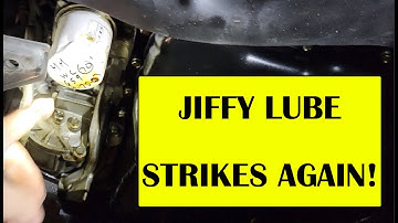 Jiffy Lube strikes again! - Mutilated new oil filter install causes massive oil leak