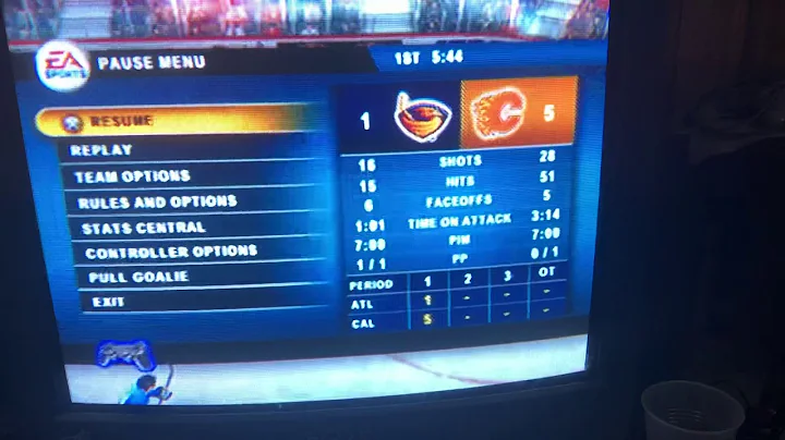 NHL 06 Thrashers at Flames Libby Walters first goal