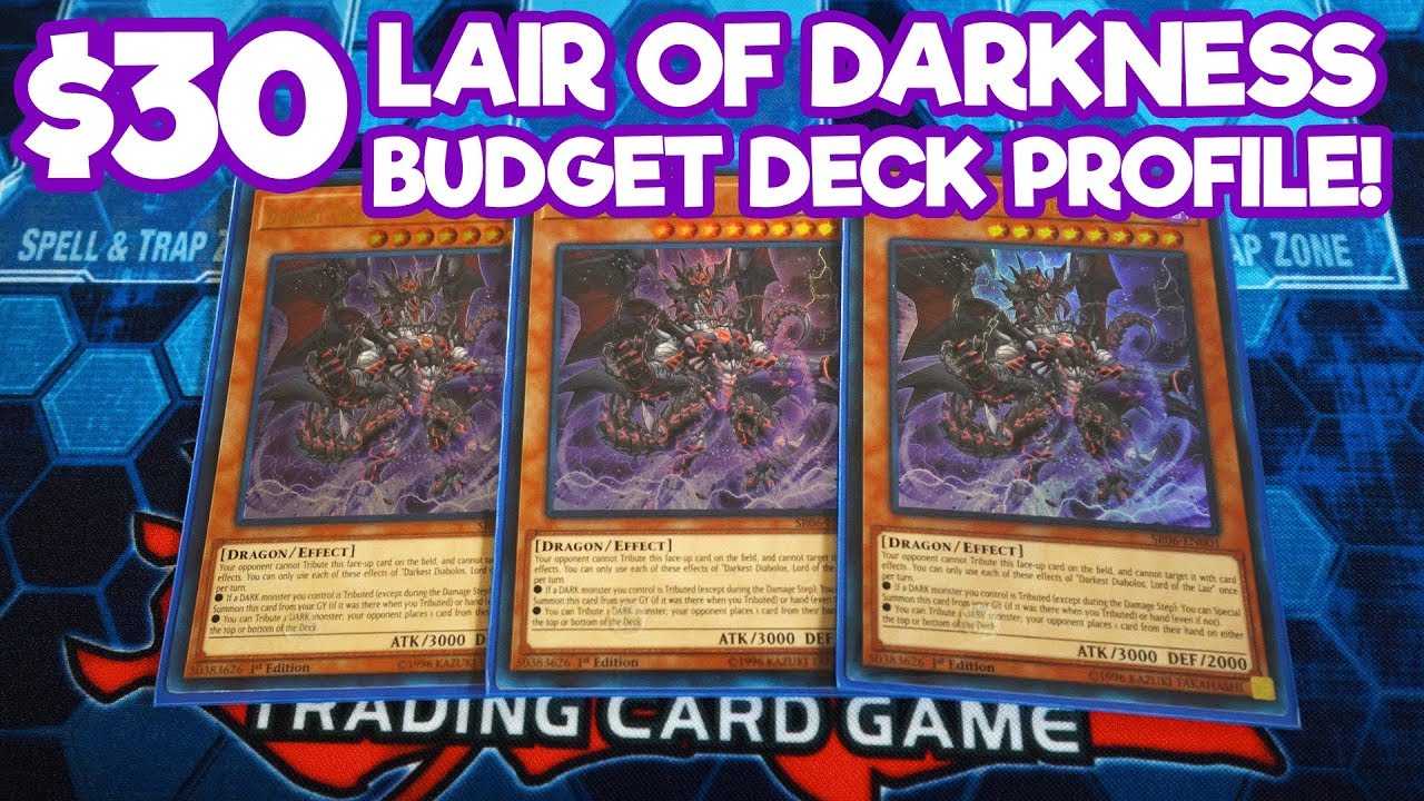 Yu Gi Oh 30 Budget Lair Of Darkness Deck Profile 3x Structure Decks Youtube