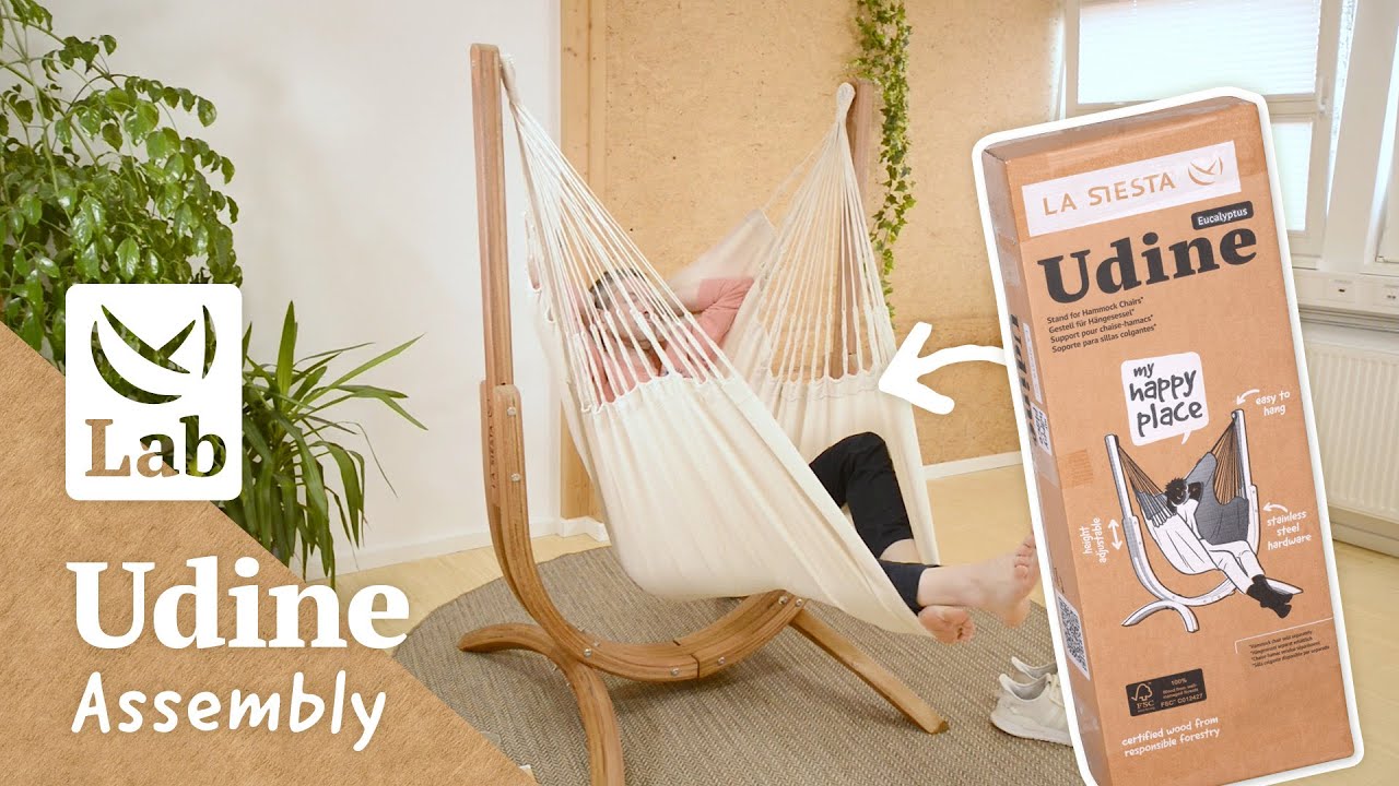 スタンドUdine ＆ ハンモックチェア セット 〈シーソルト