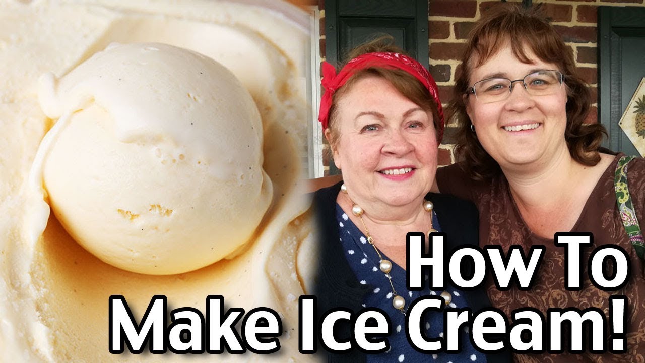 How To Make Ice Cream Homemade Ice Cream Recipe featuring BanDana Gramma! YouTube