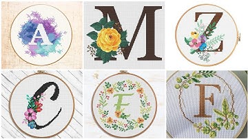 Awesome Alphabet Cross Stitch pattern Design || Letest and Impressive Ideas || Fareeha Creation