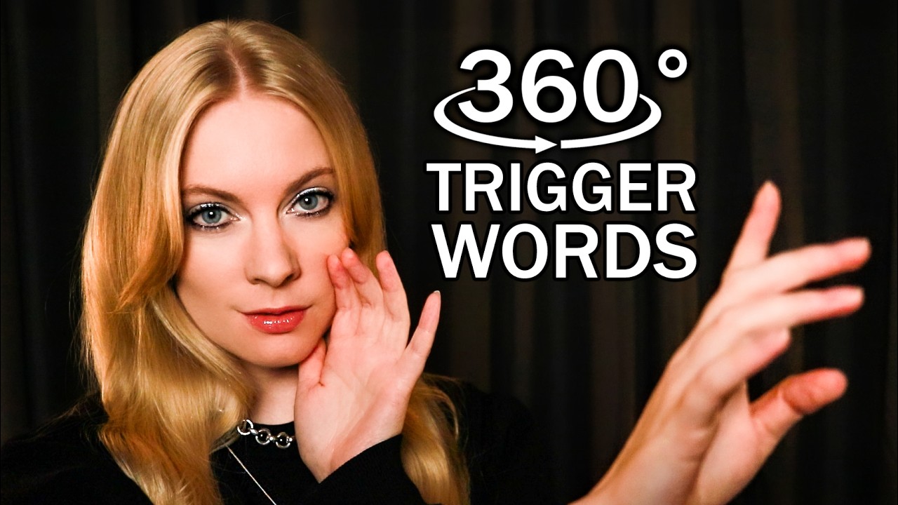 ASMR 360° Trigger Words for Sleep 🎧 Ear to Ear, Close Up Whisper