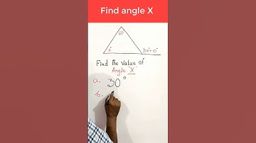 Find value of X.  #math #mathproblems #mathchallange #mathtrick #mathpuzzle #triangle #geometry