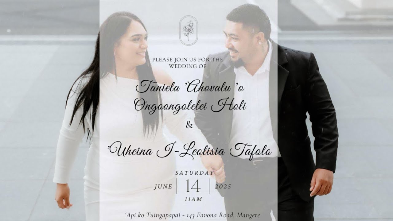 Taniela 'Ahovalu 'o Ongoongolelei Holi & 'Uheina I-Lotisia Tafolo Wedding Reception