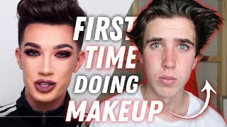 i tried following a james charles makeup tutorial