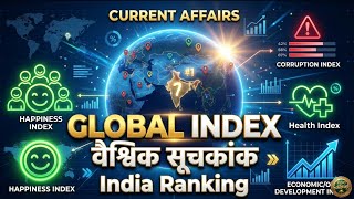 Global Index One Shot | वैश्विक सूचकांक | Happiness Corruption Index | Current Affairs 2026