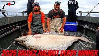 Landing a Giant: 2025 Valdez Halibut Derby Winner Caught on Film!