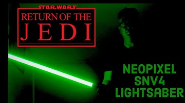 Neopixel SN V4 Luke Skywalker Return of the Jedi lightsaber demonstration