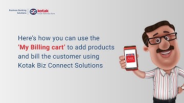 Here is how you can update products and complete the billing process through Kotak Biz Connect