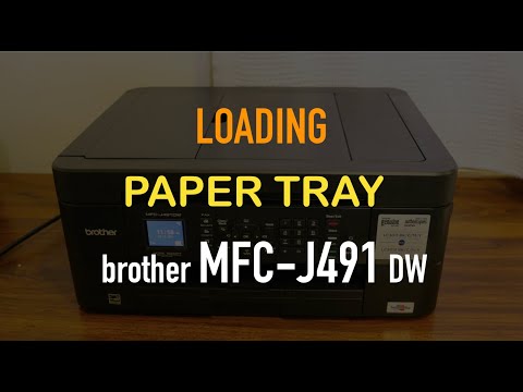 Brother MFC J491DW Loading Paper Tray review !!