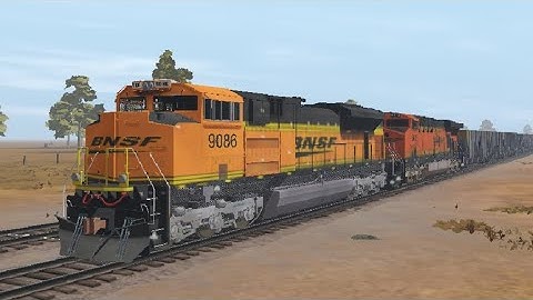 Trainz 3 BNSF #9086 pass by