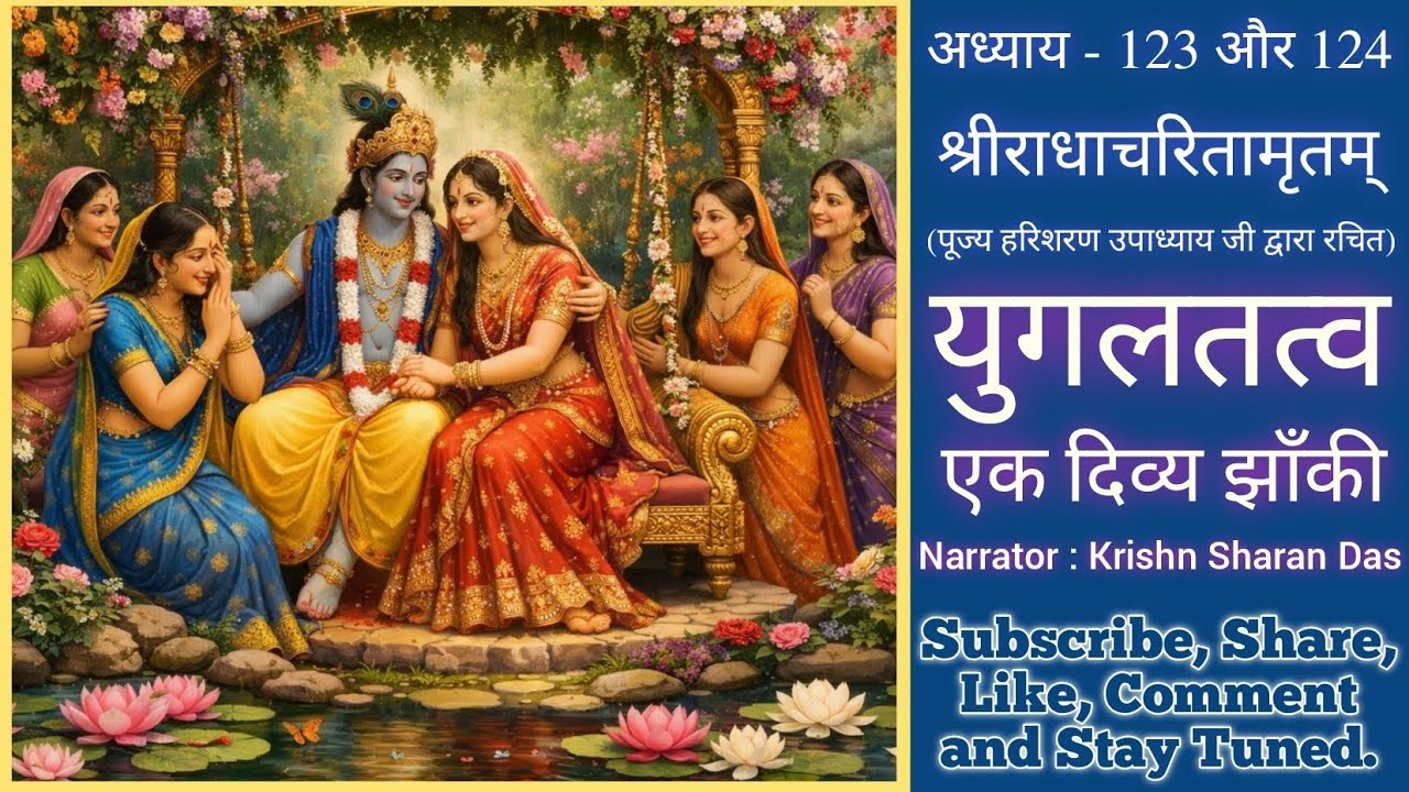 युगलतत्व | एक प्राण दो देह - राधा-कृष्ण अभेद | राधारानी ने ललिता सखी को बताया युगलतत्व का रहस्य