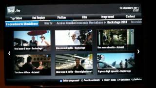 Test funzioni principali della app RAI.TV su Smart TV Samsung H6200 screenshot 3