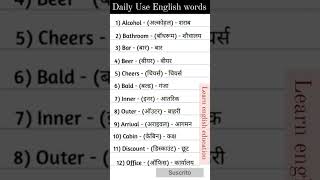 daily use english words meaning viral video