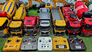 Rc mixer teuck huina 1574 scale 1:14 dump truck excavator truck trailer truck molen