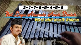 NOT LAGU ALAMATE ANAK SHOLEH VERSI ALAT MUSIK BALERA