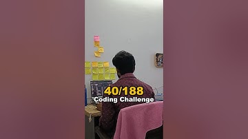 Day 40/188 Coding Challenge #188dayscodingchallenge #akhilpal #coding #codingchallenges #java #dsa