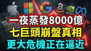 一夜蒸發8000億！美股科技七巨頭崩盤真相，一場更大的危機正在逼近 #美股 #科技七巨头 #七巨头暴跌 #特斯拉 #谷歌 #纳斯达克 #道琼斯 #AI泡沫