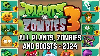 All Plants, Zombies and Boosts 2024 Soft Launch | Plants vs. Zombies 3: Welcome to Zomburbia screenshot 4