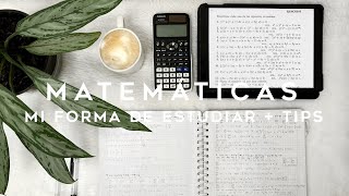 Mi forma de estudiar matemáticas  cómo me preparo para exámenes, tips y recursos  thelma study