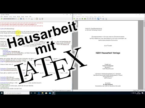 Hausarbeit erstellen mit LaTeX