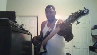 Video thumbnail of "Can you stand the rain new edition bass cover"