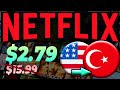 Netflix the cheapest subscription  almost free netflix with turkey vpn 2022