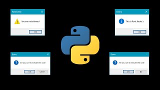 Let's Display Message box with python