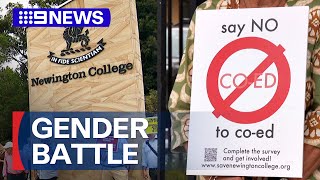 Parents 'distraught' over private school's decision to enrol girls | 9 News Australia