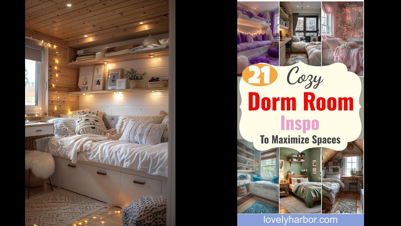 21 Cozy Dorm Room Inspo to Maximize Small Spaces - YouTube