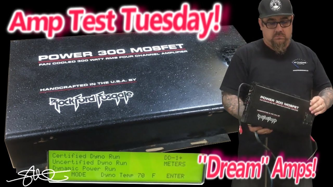 Amp Test Tuesday - Dream Amps! Classic 31yr old Rockford Fosgate