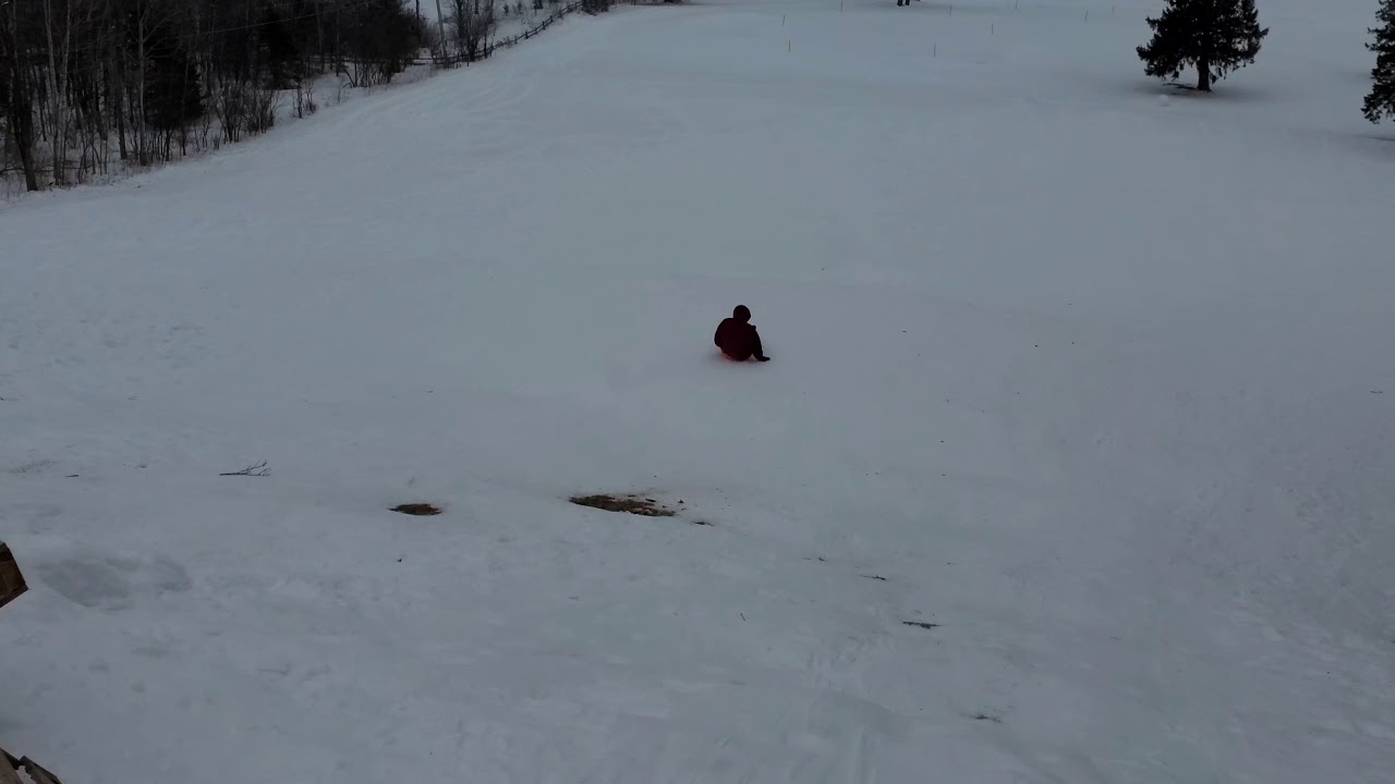Sledding at Ridge view golf course
