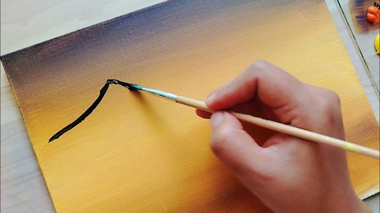 Рисуем удивительные горы очень легко: акриловая живопись для начинающих