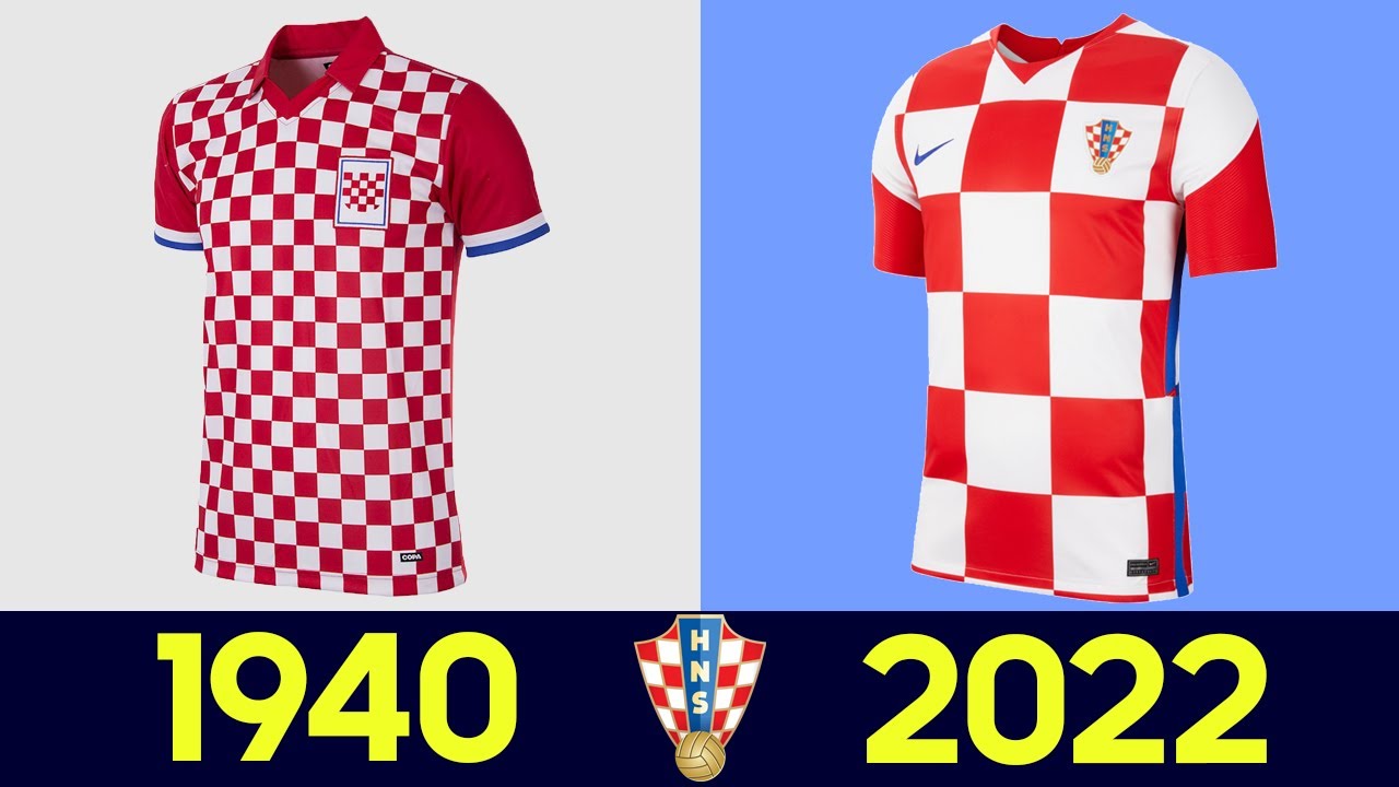⚽ The Evolution of Croatia Football National Team Kit | All Croatia Football  Jerseys in History 2022 - YouTube