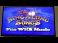 Closing To Disney’s Sing Along Songs Fun With Music 1989 VHS