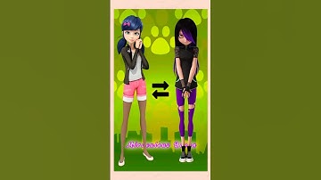 Miraculous Characters as Clothes Swap #shorts #miraculous #ladybug #catnoir #tiktok #tiktok #sonic