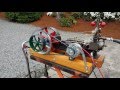 Steam engine and boiler whistle alternator off grid American Steam