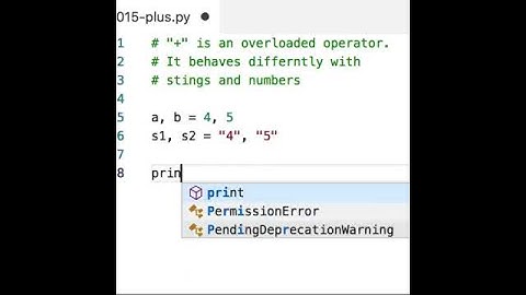 The "+" opeartor behaves differently depending on the type of its operands.