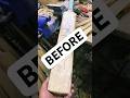 391 SF Cricket Bat Edge &amp; Toe Repaired🛠️| Brought Back to Life 🏏 #BatFix #ZayanSports #fix #shorts