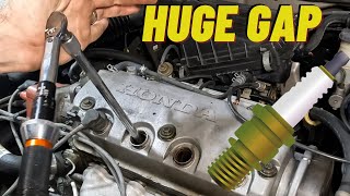 Flashing Engine Warning! Honda Civic catalyst Damage P0301 P0302 P0303 P0304 P0300