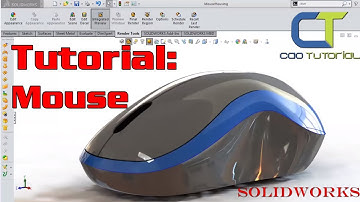 SolidWorks 2019 Tutorial  : Mouse (advanced surfacing)