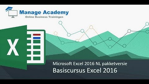 Excel2016Les1