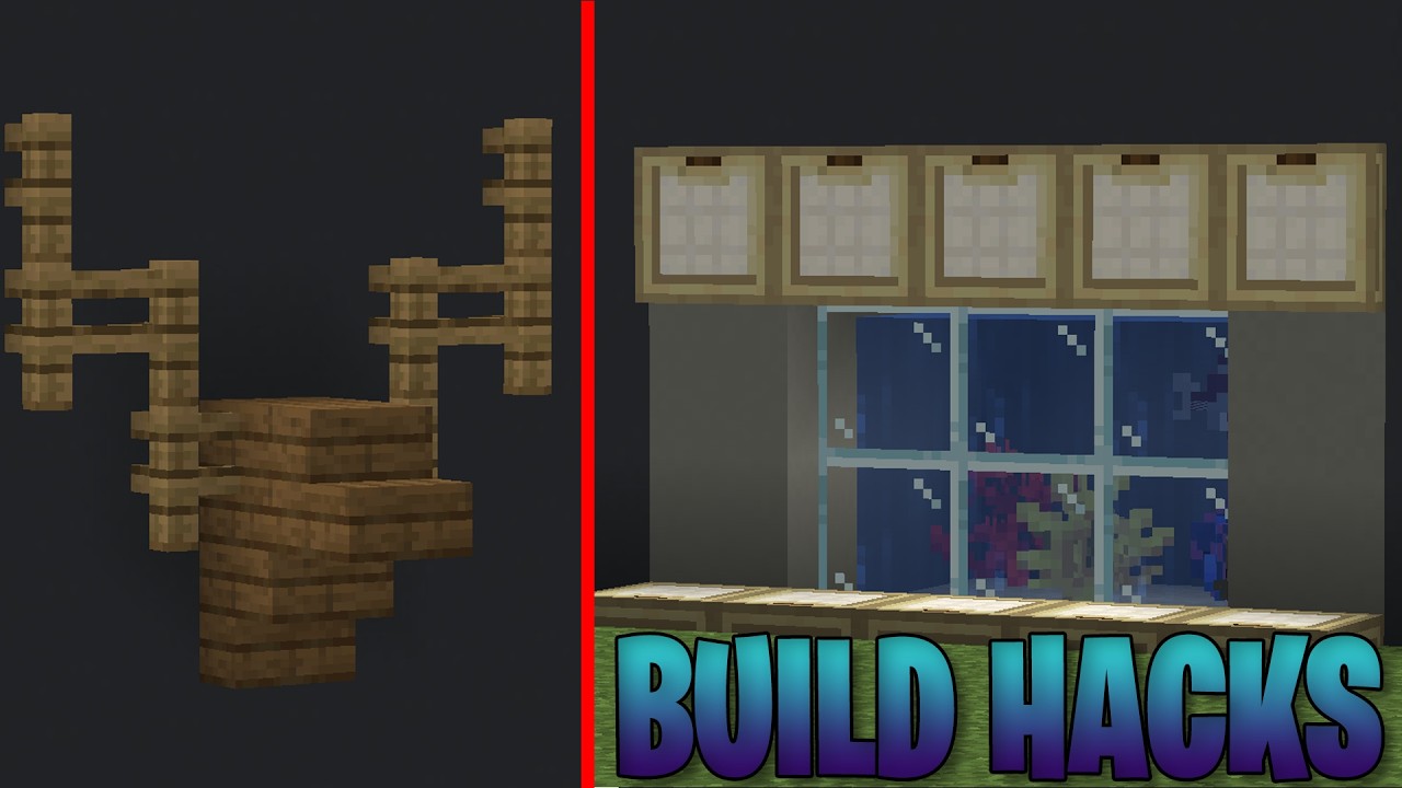 Minecraft : 4+ Builds Hacks That Will Blow Your Mind - YouTube