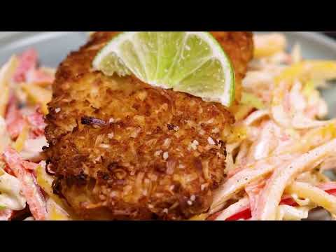 Air Fryer Coconut Crusted Mahi Mahi